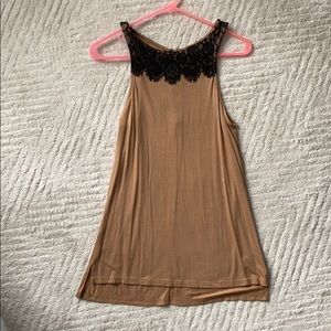 Black and Tan top